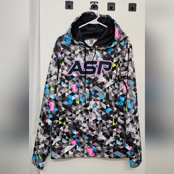 ASP Tropic Colorful Mens Hoodie Adult Size Medium - Picture 1 of 9